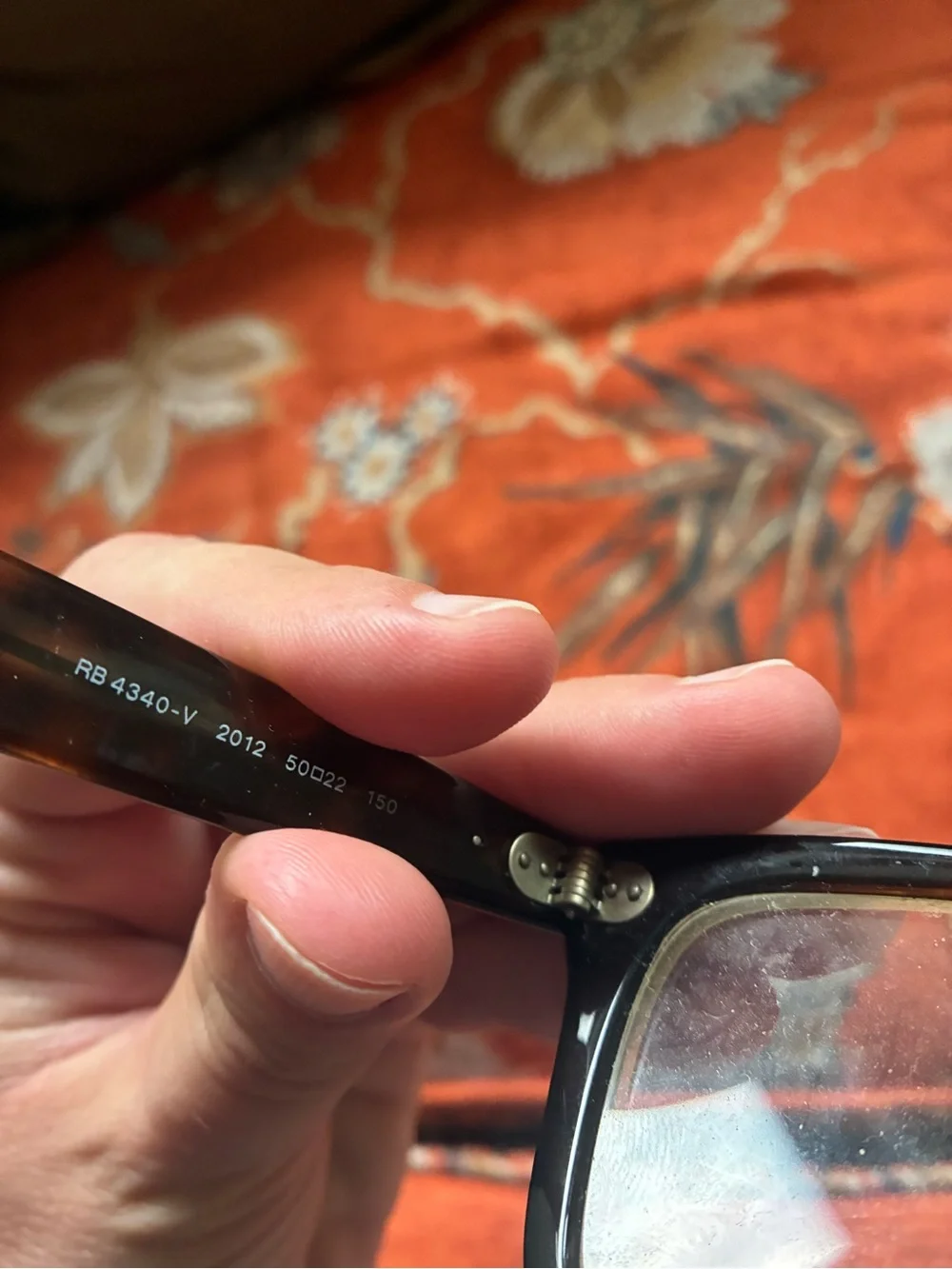 Vintage Ray Ban frame with clear lens